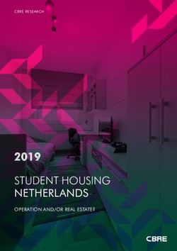 STUDENT HOUSING NETHERLANDS - 2019 OPERATION AND/OR REAL ESTATE? - The Class of 2020