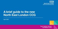 A brief guide to the new North East London CCG - April 2021 - Tower ...