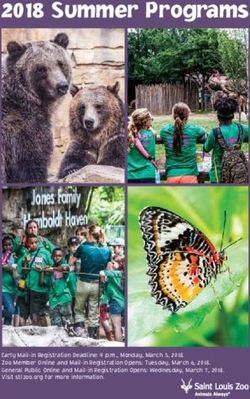 2018 Summer Programs - Saint Louis Zoo