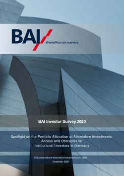 BAI Investor Survey 2020 - Spotlight on the Portfolio Allocation of Alternative Investments: Access and Obstacles for Institutional Investors in ...