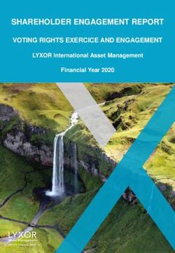 SHAREHOLDER ENGAGEMENT REPORT - VOTING RIGHTS EXERCICE AND ENGAGEMENT LYXOR International Asset Management