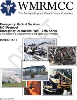 Emergency Medical Services MCI Protocol Emergency Operations Plan - EMS Annex - 2020 DRAFT This protocol is a supplement to the state MCI ...