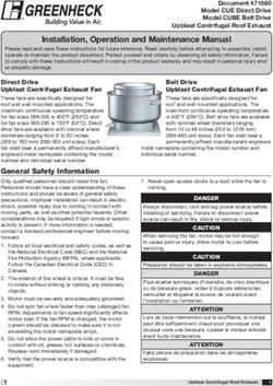 Installation, Operation and Maintenance Manual - Greenheck