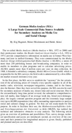 German Media-Analyse (MA): A Large Scale Commercial Data Source Available for Secondary Analyses on Media Use and Social Change