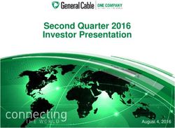 Second Quarter 2016 Investor Presentation - August 4, 2016 - Prysmian Group