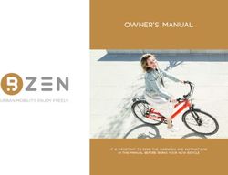 OWNER'S MANUAL - IT IS IMPORTANT TO READ THE WARNINGS AND INSTRUCTIONS IN THIS MANUAL BEFORE RIDING YOUR NEW BICYCLE - BZen Bikes