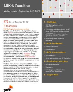 LIBOR TRANSITION MARKET UPDATE: SEPTEMBER 1-15, 2020 - PWC