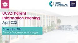 UCAS Parent Information Evening - April 2021 Samantha Bills Senior Progression Manager
