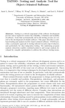 TATOO: Testing and Analysis Tool for - Object-Oriented Software