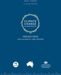 EAST COAST CLUSTER REPO RT - PROJECTIONS - Climate change in Australia