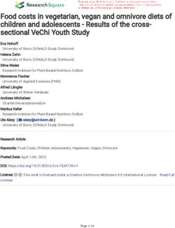 FOOD COSTS IN VEGETARIAN, VEGAN AND OMNIVORE DIETS OF CHILDREN AND ADOLESCENTS - RESULTS OF THE CROSS-SECTIONAL VECHI YOUTH STUDY