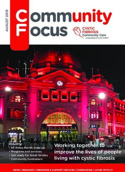 Working together to improve the lives of people living with cystic fibrosis