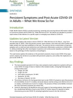 Persistent Symptoms and Post-Acute COVID-19 in Adults - What We Know So Far