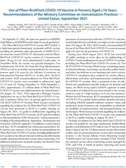 Use of Pfizer-BioNTech COVID-19 Vaccine in Persons Aged 16 Years: Recommendations of the Advisory Committee on Immunization Practices - United ...