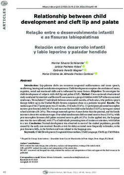 Relationship between child development and cleft lip and palate