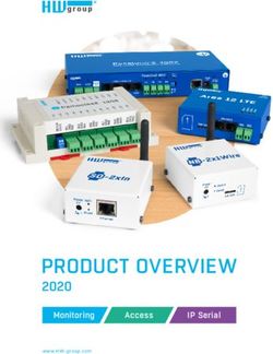 PRODUCT OVERVIEW 2020 - Monitoring - HW-group.com