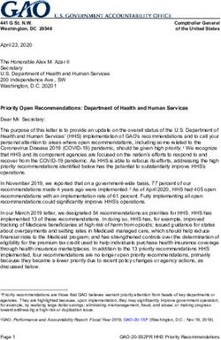 Priority Open Recommendations: Department of Health and Human Services