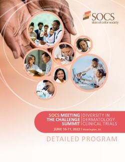 DETAILED PROGRAM SOCS MEETING THE CHALLENGE SUMMIT - JUNE 10-11, 2022 - Skin of Color Society