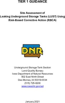 TIER 1 GUIDANCE - Iowa DNR