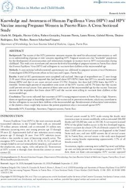 Knowledge and Awareness of Human Papilloma Virus (HPV) and HPV Vaccine among Pregnant Women in Puerto Rico: A Cross Sectional Study