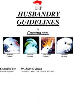 HUSBANDRY GUIDELINES Cacatua spp - Compiled by: Australasian Society of Zoo ...