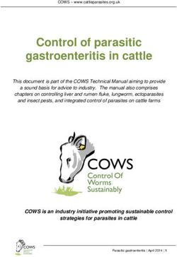 Control of parasitic gastroenteritis in cattle - COWS