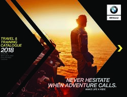 2018 TRAVEL & TRAINING - NEVER HESITATE WHEN ADVENTURE CALLS - BMW Motorrad ...