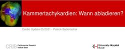 Kammertachykardien: Wann abladieren? - Cardio Update 05/2021 - Patrick Badertscher