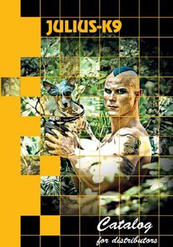 Catalog for distributors - Julius-K9