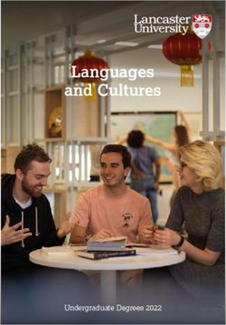 Languages and Cultures - Undergraduate Degrees 2022