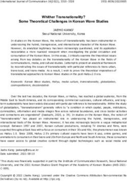 Whither Transnationality? Some Theoretical Challenges in Korean Wave Studies