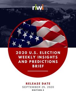 2020 U.S. ELECTION WEEKLY INSIGHTS AND PREDICTIONS - RELEASE DATE SEPTEMBER 25, 2020 - RIWI