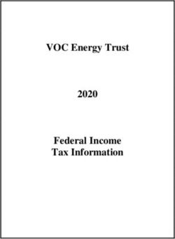 VOC Energy Trust 2020 - Federal Income Tax Information