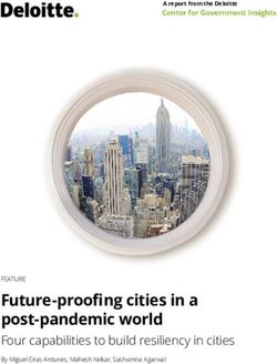 Future-proofing cities in a post-pandemic world - Four capabilities to build resiliency in cities - Deloitte