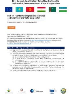 Sixth EU - Central Asia High Level Conference on Environment and Water Cooperation - WECOOP
