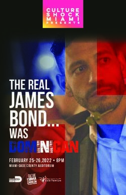 JAMES BOND... THE REAL - February 25-26,2022 8PM - Culture Shock Miami