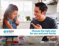Choose the right plan for you and your family - 2021 AFFORDABLE CARE ACT HEALTH PLANS