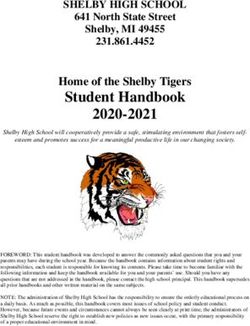 Student Handbook Home of the Shelby Tigers - SCHOOLinSITES
