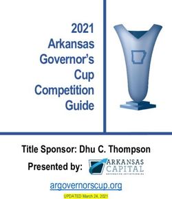 2021 Arkansas Governor's Cup Competition Guide - Title Sponsor: Dhu C. Thompson Presented by
