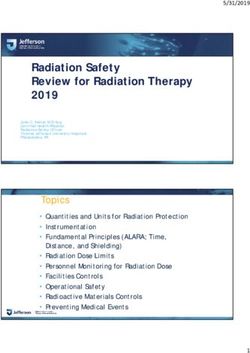 Radiation Safety Review for Radiation Therapy 2019