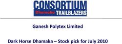 Ganesh Polytex Limited Dark Horse Dhamaka - Stock pick for July 2010