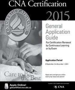 CNA Certification General Application Guide - For Certification Renewal by Continuous Learning or by Exam