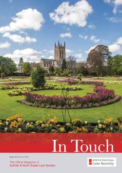 In Touch The Official Magazine of Suffolk & North Essex Law Society - Issue 24 Summer 2021