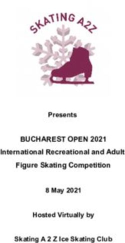 BUCHAREST OPEN 2021 International Recreational and Adult Figure Skating Competition - Presents 8 May 2021 Hosted Virtually by Skating A 2 Z Ice ...
