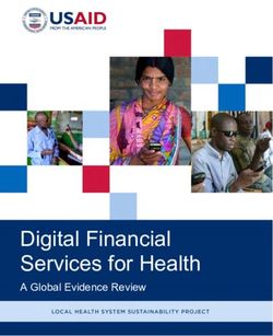 Digital Financial Services for Health - A Global Evidence Review LOCAL HEALTH SYSTEM SUSTAINABILITY PROJECT