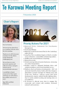 Te Korowai Meeting Report - Te Korowai o Te Tai ō Marokura