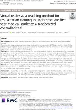 Virtual reality as a teaching method for resuscitation training in undergraduate first year medical students: a randomized controlled trial ...