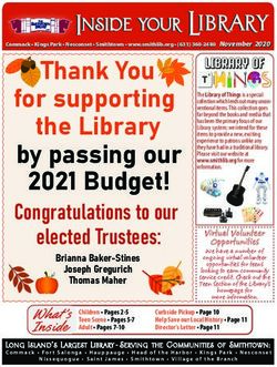 Thank You for supporting the Library by passing our 2021 Budget!