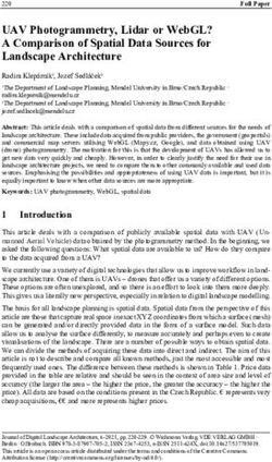 UAV Photogrammetry, Lidar or WebGL? A Comparison of Spatial Data Sources for Landscape Architecture