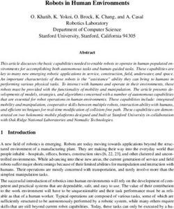 Robots in Human Environments